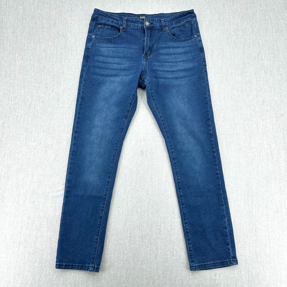 Blu Rock Slim Fit Jeans Men's Size 30x31 Blue‎ Stretch Medium Wash Tapered Denim